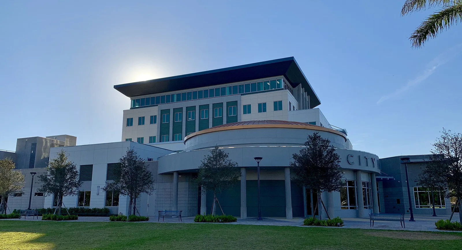 The lawn in front of Coral Springs City Hall on West Sample Road, home of Blarney Bash