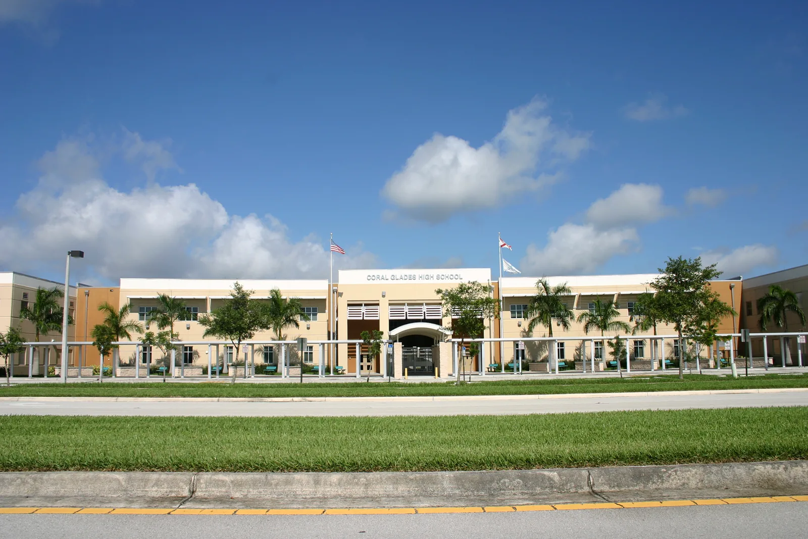 Coral Glades High School, beside Sportsplex Park, where the city holds its egg hunt.