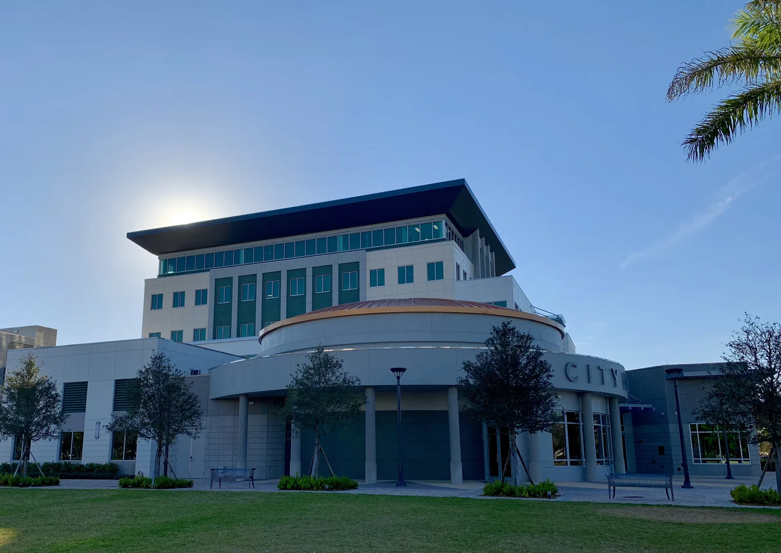 Coral Springs City Hall on West Sample Road; the city hosts the Memorial Day ceremony at Veterans Park with the Veterans Coalition of Coral Springs.